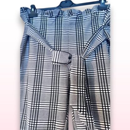 Checked Belted Trousers - XXL - Image 4