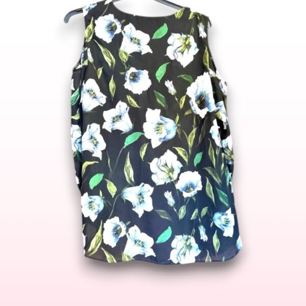 Cold Shoulder Long Sleeve Floral Blouse – Size 16 - Image 2