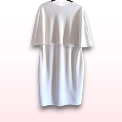 Cream Cape Bodycon Dress – Size UK 26 - Image 4