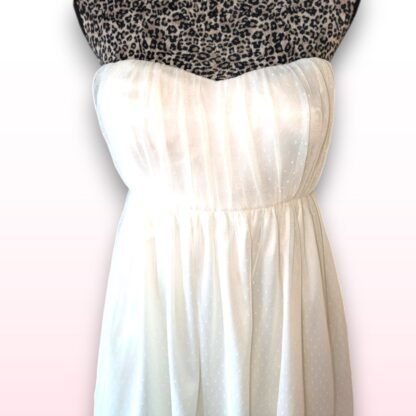 Cream Strapless Dress - UK 12 - Image 2