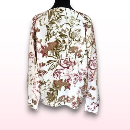 Floral Button-Up Blouse – UK 10-12 - Image 2