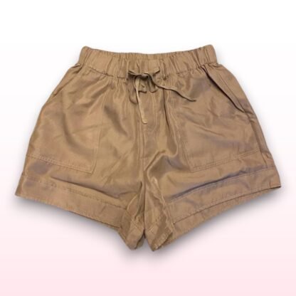 Khaki Shorts with Pockets - Size S - Image 3
