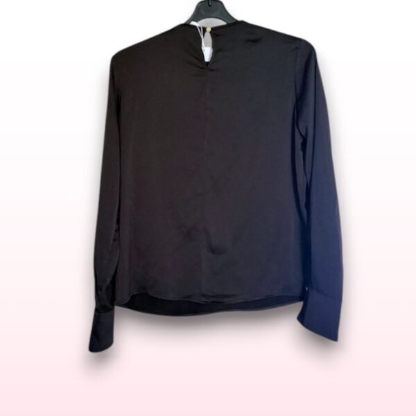 Long Sleeve Black Blouse – UK 14 - Image 2