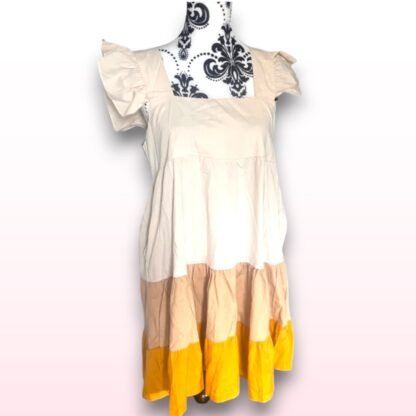 Ruffle Summer Dress with Pockets - Size M - Image 3