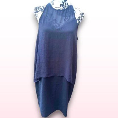 Sheer Layered Slip Dress - UK 12