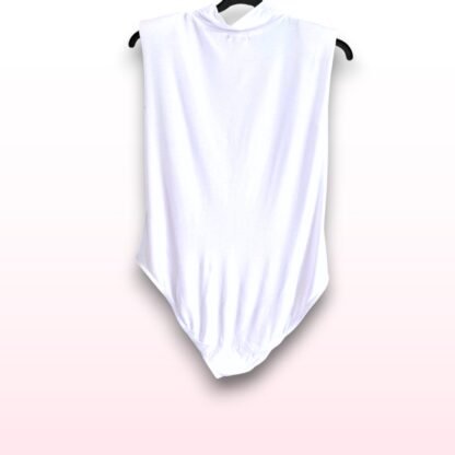 Sleeveless Bodysuit with Shoulder Pads – UK 16 - Image 2