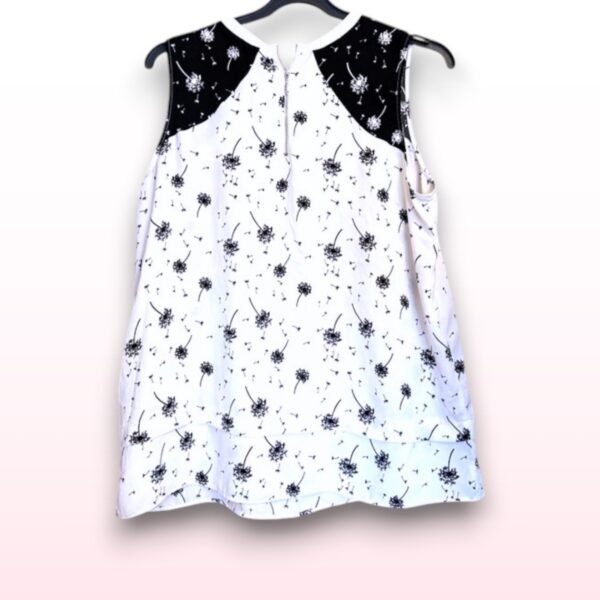 Sleeveless Dandelion Print Blouse – Size 16 - Image 2