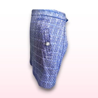 Tweed Plaid Skirt - UK 14 - Image 2