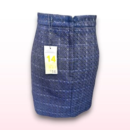 Tweed Plaid Skirt - UK 14 - Image 3