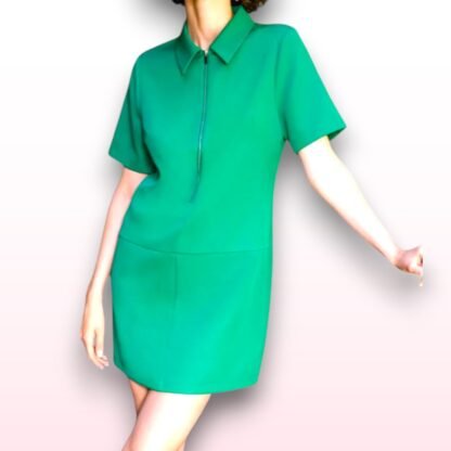 Zip Up Collared Dress - UK 16