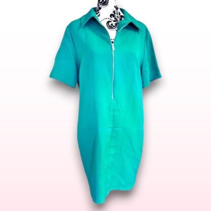 Zip Up Collared Dress - UK 16 - Image 2