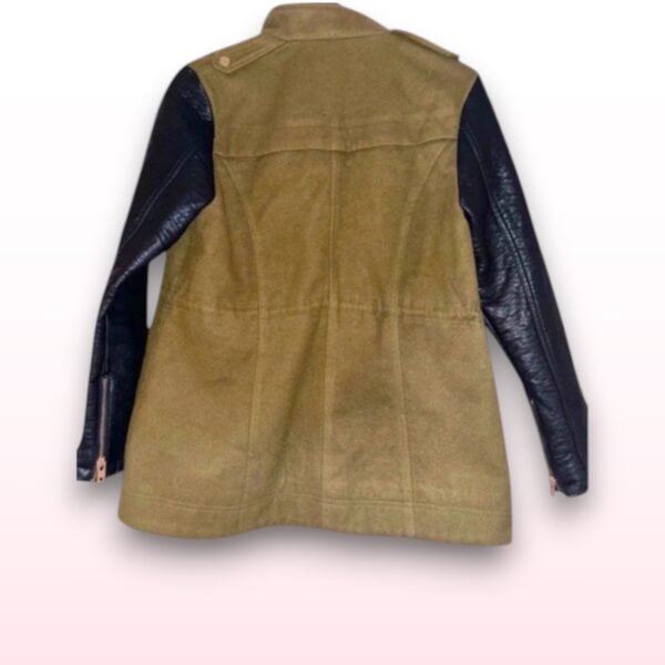Army Green Military Coat - UK 12 - Image 2