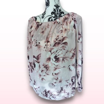 Floral Off Shoulder Blouse - UK 16