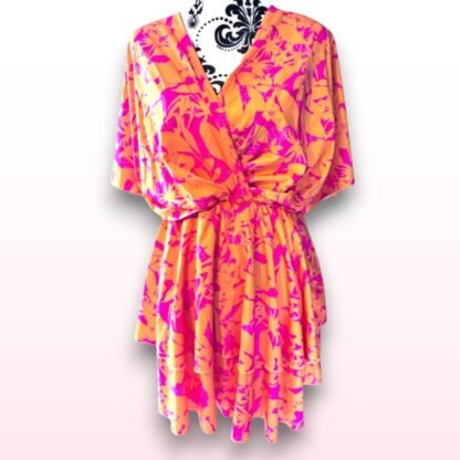 Floral Tiered Dress - UK 12 - Image 2