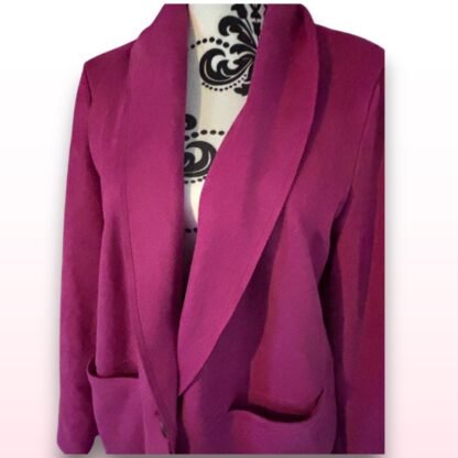 Fuchsia Pink 3/4 Jacket - UK 10 - Image 2