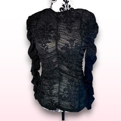 Glittery Ruche Top - Size L