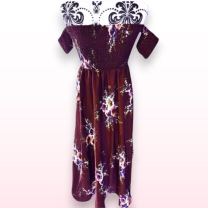 Off Shoulder Floral Dress - One Size 8-12 - Image 2