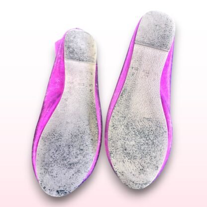 Pink Glitter Ballet Pumps - UK 4 - Image 2