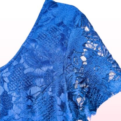 Royal Blue Lace Skater Dress - UK 12 - Image 2