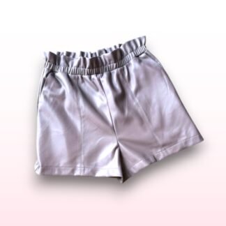 Faux Leather Slate Shorts – Size 14