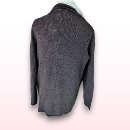 Fleece Lined Tweed Style Jacket - UK 10-12 - Image 2