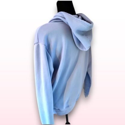 'Stay Wild Moon Child' Baby Blue Hoodie – Size M - Image 3