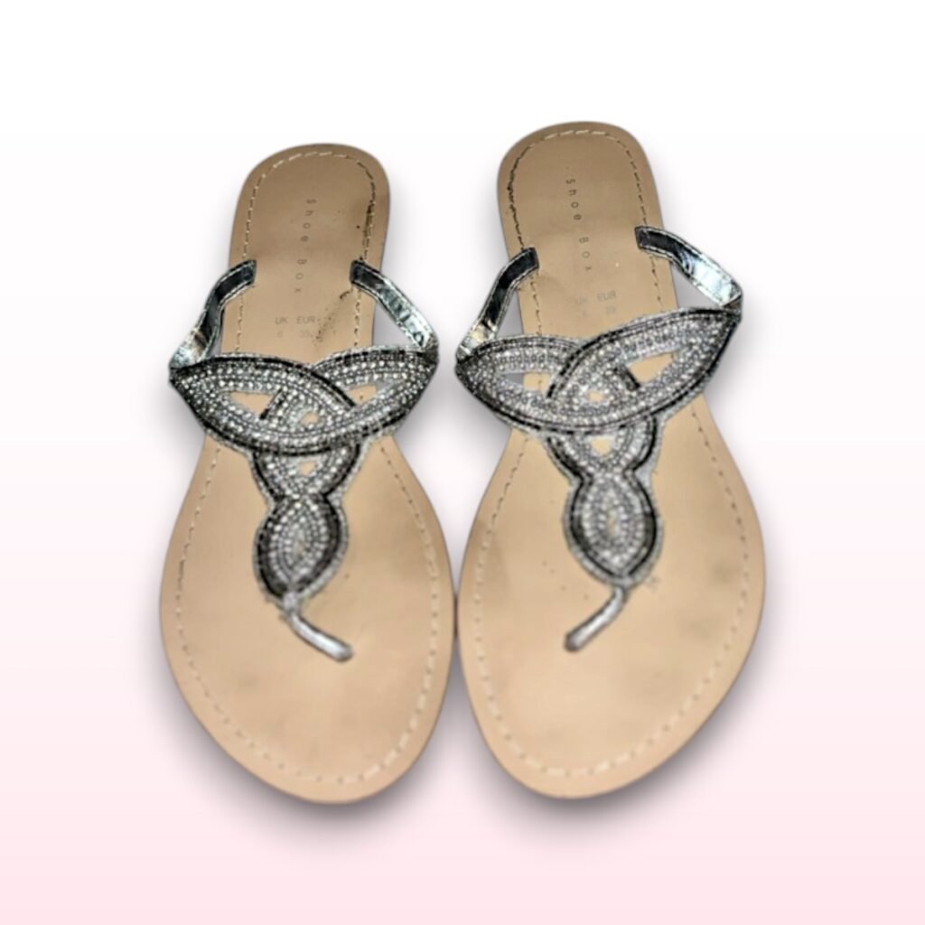 Diamante Sandal Flip Flops - UK 6
