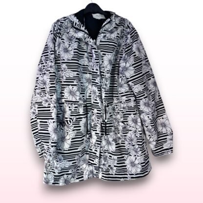 Floral Hooded Raincoat – Size 16