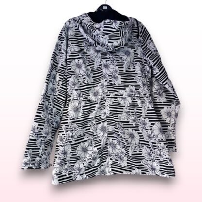 Floral Hooded Raincoat – Size 16 - Image 2