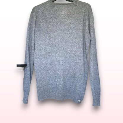 Mens Grey V-Neck Jumper – Size Large - Image 3