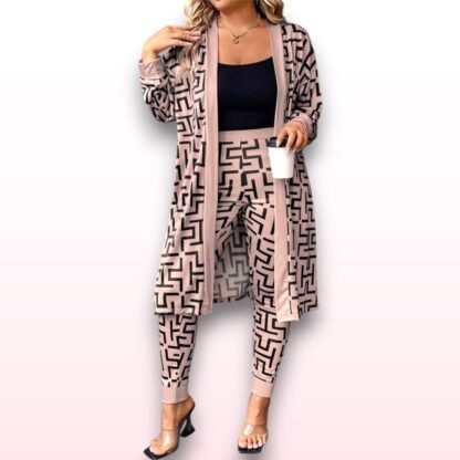 Pink 2-Piece Trouser Set – Size XL