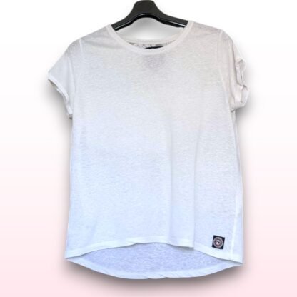 White Lace Back T-Shirt – Size Medium - Image 4