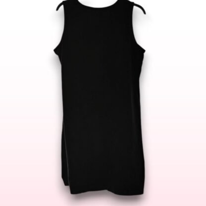 Black Cotton Sleeveless Dress - Size L - Image 2
