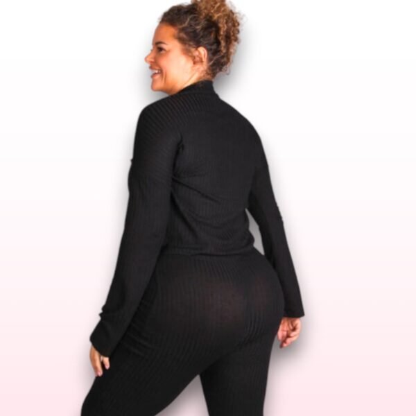 Black Plus Size Top & Trouser Set - UK 24-26 - Image 2