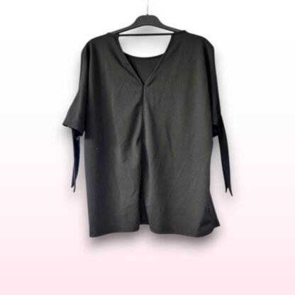 Cold Shoulder Tie Up Blouse - UK 12