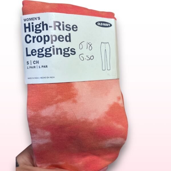 High Rise Cropped Tie-Dye Leggings – Size Small - Image 2