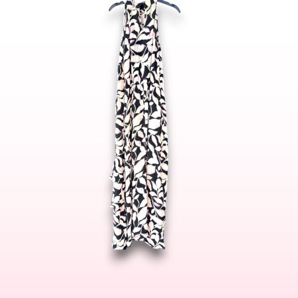Leaf Print Halter Neck Maxi Dress - UK 20 - Image 3