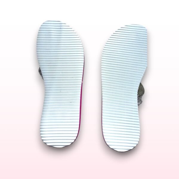 Leopard Print Sparkly Flip Flops - UK 5 - Image 2