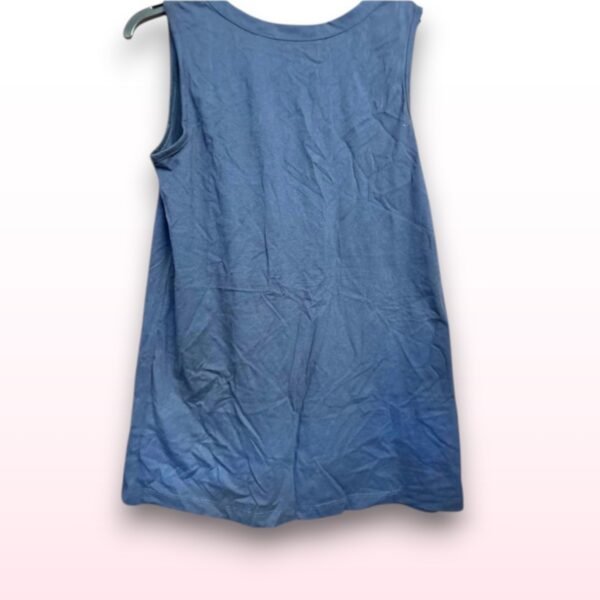 Navy Sleeveless Vest Top - Size M - Image 3