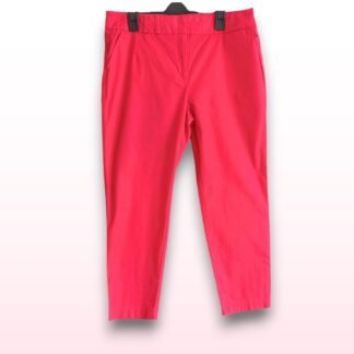 Red Slim Fit Ankle Grazer Trousers – Petite UK 16