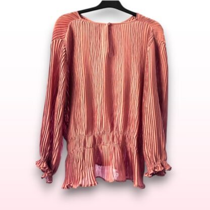 Rose Gold Ruffle Peplum Blouse - UK 20 - Image 3