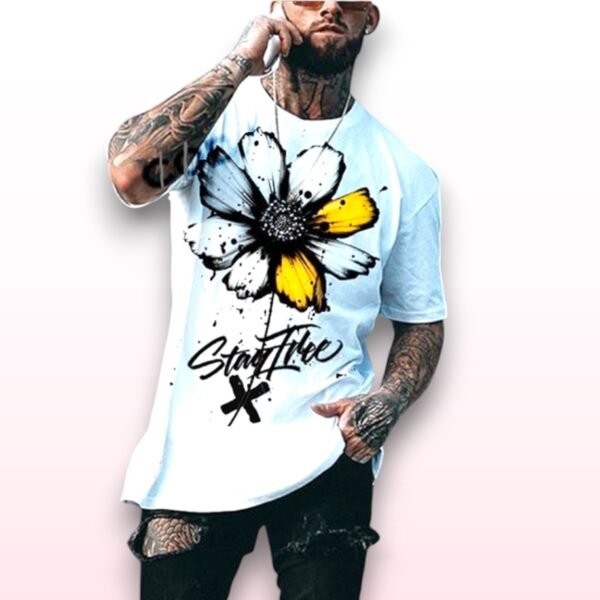 Unisex Flower Quote T-Shirt - Size S