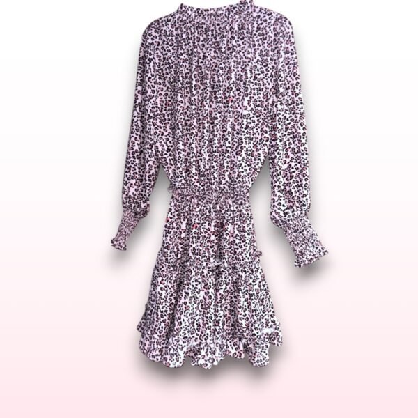 Animal Print Long Sleeve Dress - Size M - Image 2