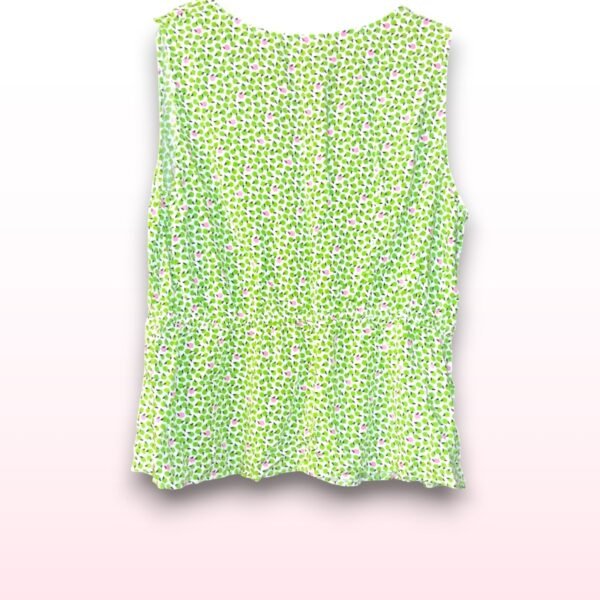 Apple Print Peplum Top - UK 22 - Image 3