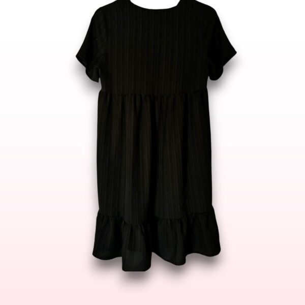 Black Flowy Ruffle Dress - Medium - Image 3