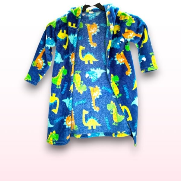 Blue Dinosaur Print Dressing Gown - 3-6 Years