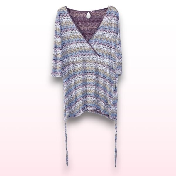 Boho Leaf Print Tunic Top - UK 18