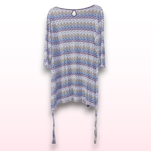 Boho Leaf Print Tunic Top - UK 18 - Image 2