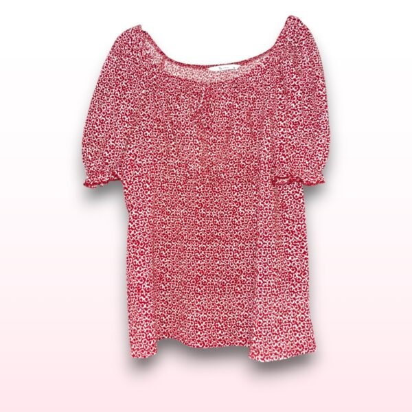 Ditsy Floral Red Top - UK 18