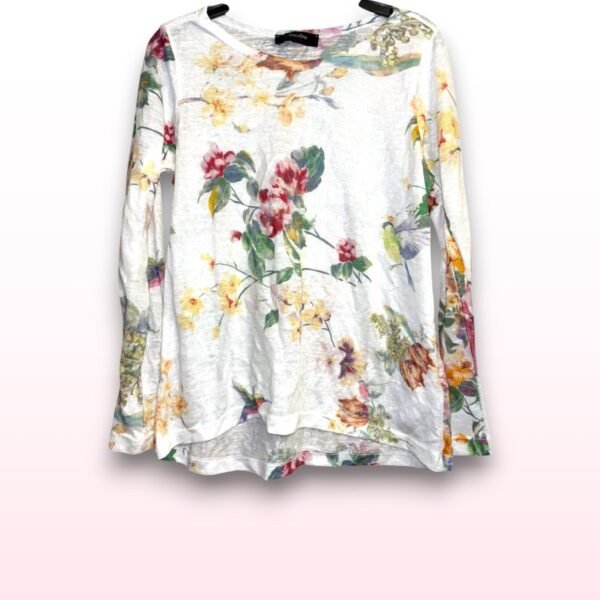 Floral Print Long Sleeve Top - UK 10 - Image 2